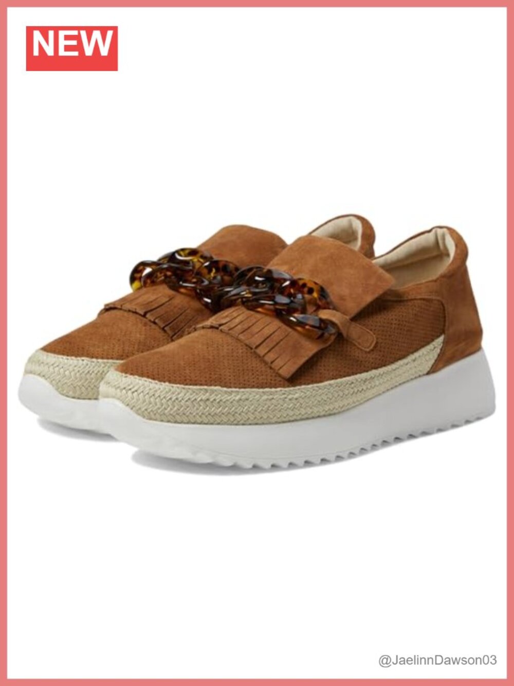 Women's Suede Fashion Sneakers Comfortable Pull-On Casual Walking Shoes